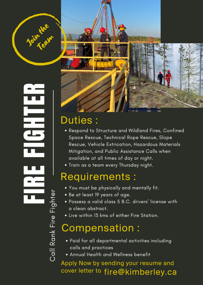 Call rank fire fighter recruitment
