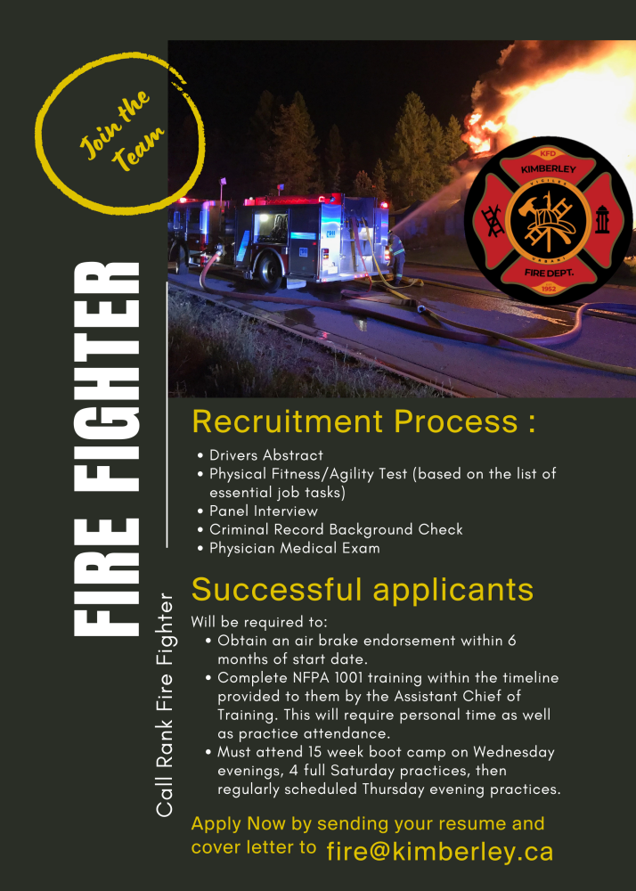 Call rank fire fighter duties