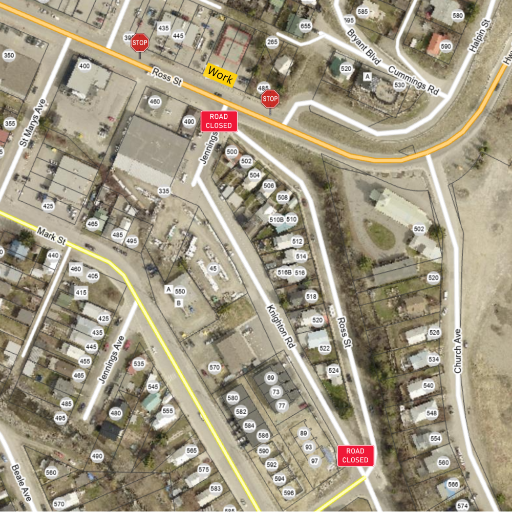 map of construction location