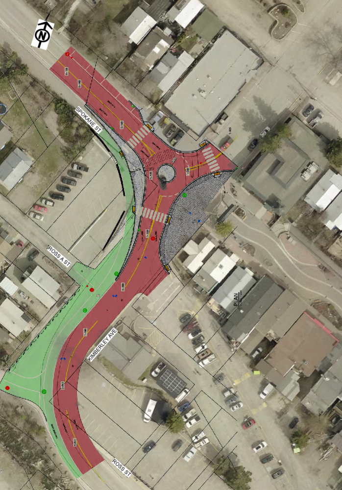 Map of Kimberley ave Improvements
