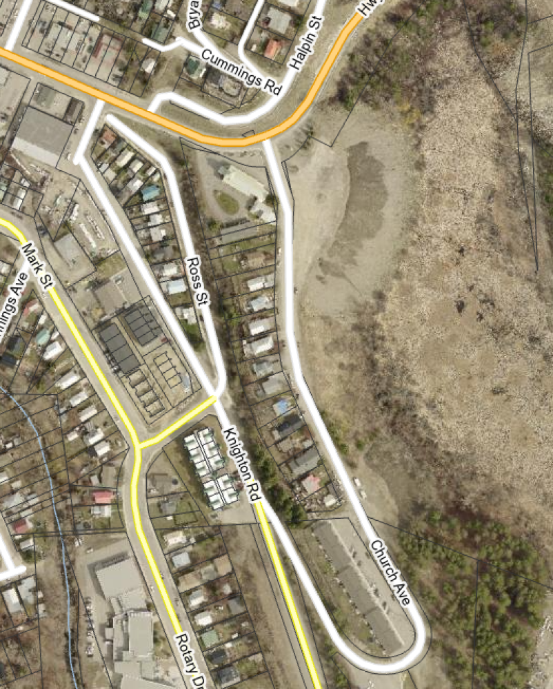 map of affected water outage area